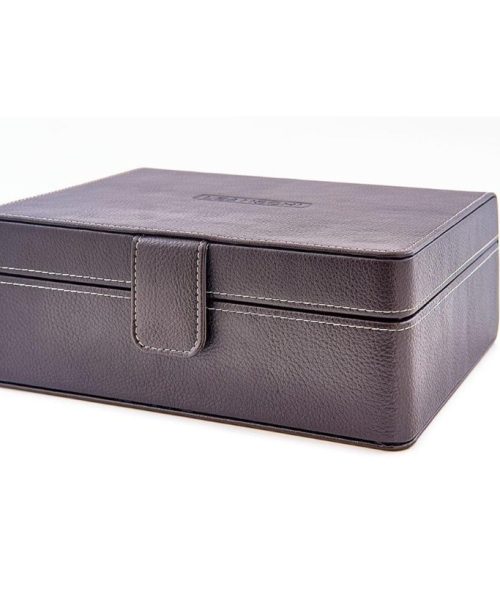 Leanschi jewellery 2 level box/2 pouches/brown - Bilde 2