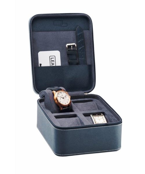 Leanschi 4 slot watch box/blue - Bilde 2