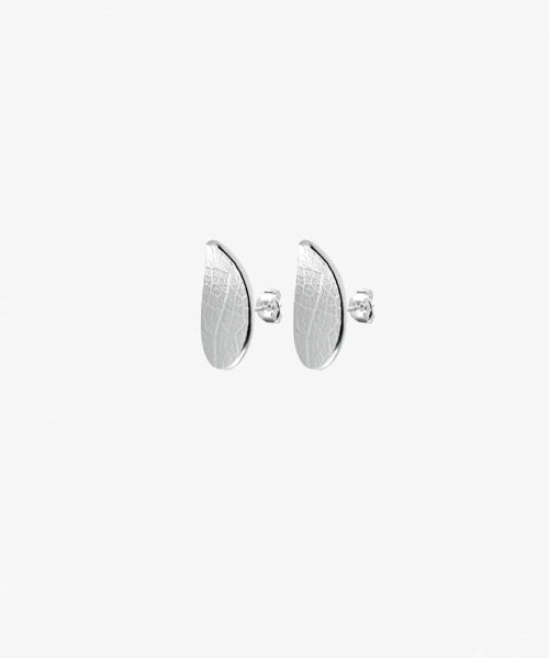 Drakenberg Sjölin Leaf Drop Studs Fixed Silver