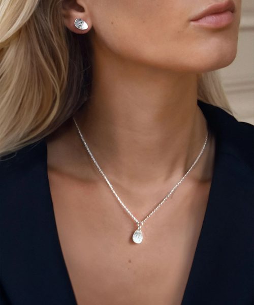 Drakenberg Sjölin Leaf Drop Studs Fixed Silver - Bilde 2