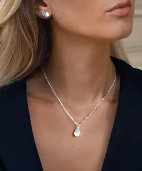 Drakenberg Sjölin Leaf Drop Studs Fixed Silver - Bilde 2