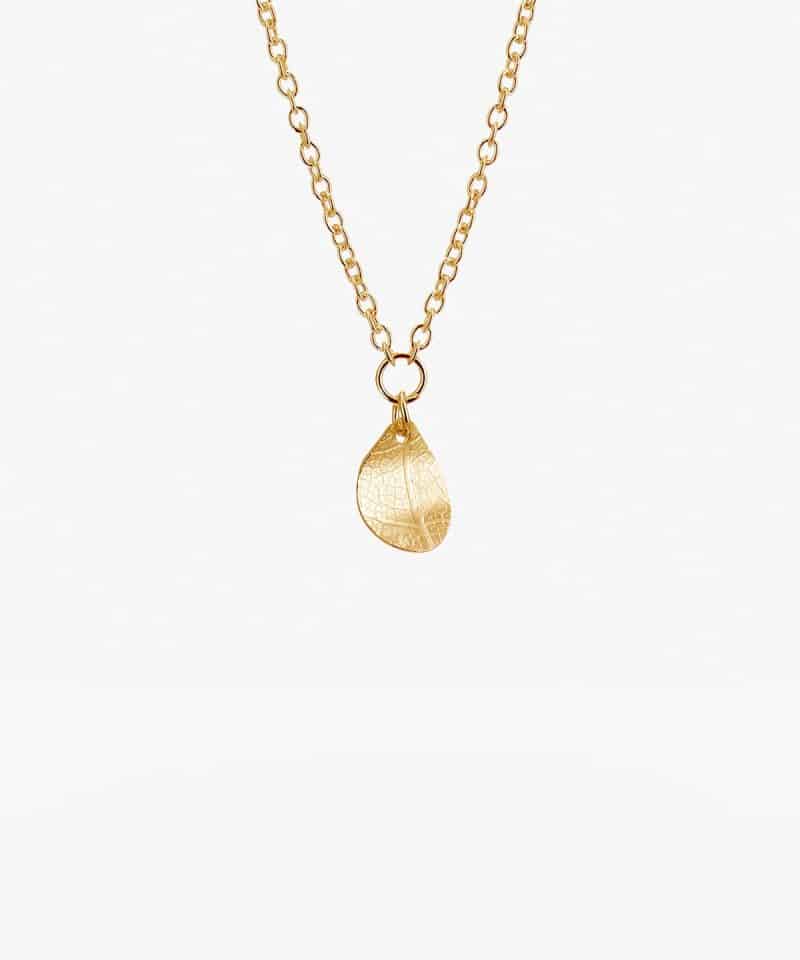 Drakenberg Sjölin Leaf Drop Necklace Gold