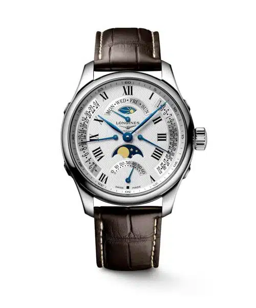Longines Master Collection GMT Day-Date Moon Phase Retrograde 44mm - L2.739.4.71.3