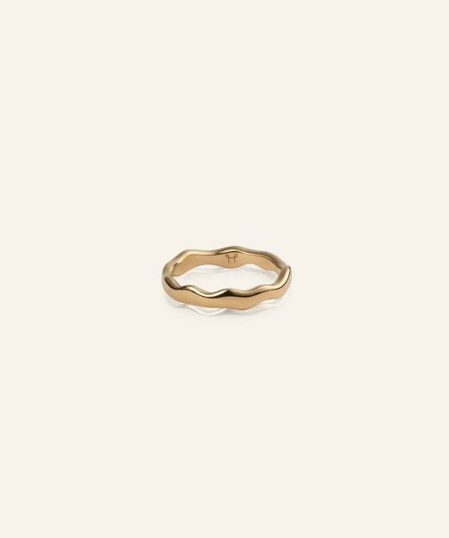Mockberg Wavy Petite Gold Ring