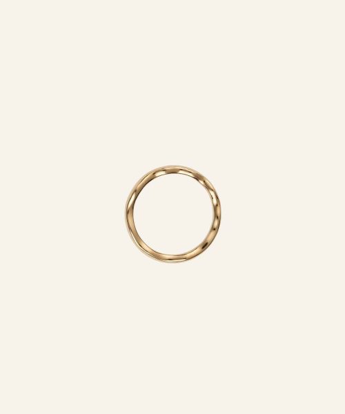 Mockberg Wavy Petite Gold Ring - Bilde 3