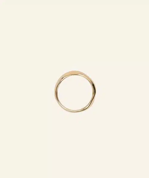 Mockberg Wavy Bolded Gold Ring - Bilde 3