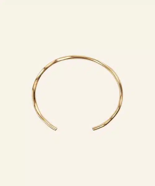 Mockberg Wavy Bolded Cuff Gold Bracelet - Bilde 3