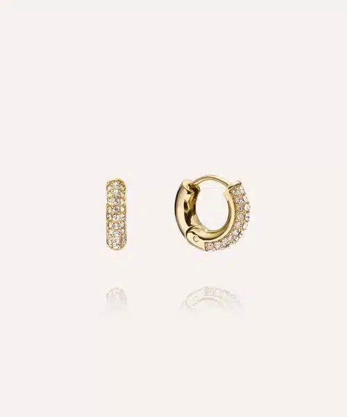 Mockberg Pavé Everyday Small Gold Hoops
