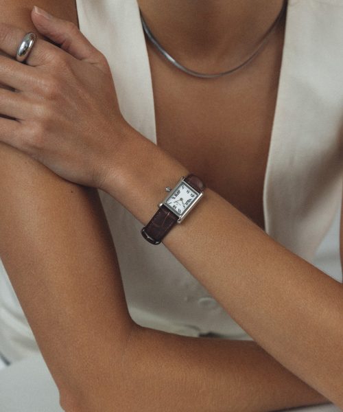 Mockberg Timeless Brown Leather Silver Watch 19x28mm - MB0248 - Bilde 5