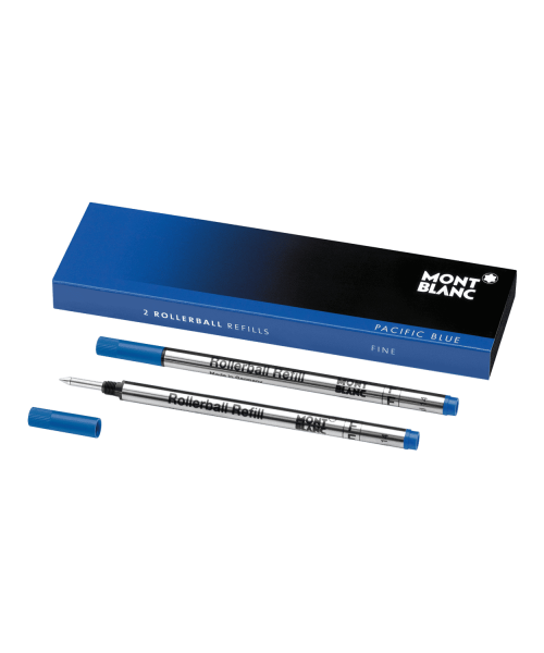 Montblanc - 2 Rollerball Pen Refills (F) Pacific Blue