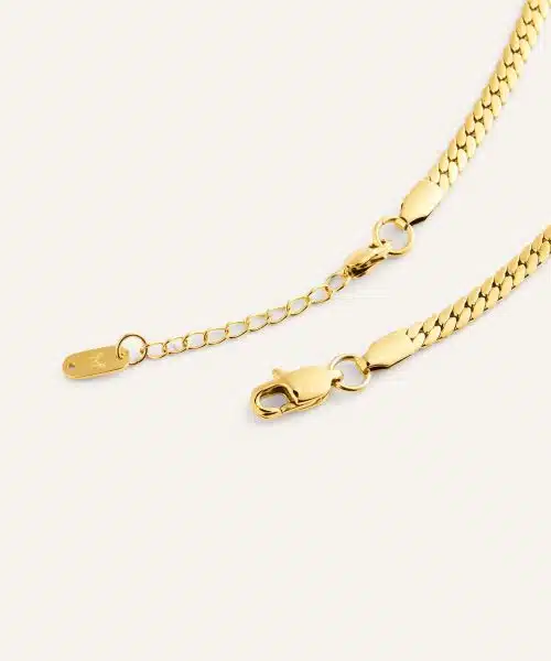 Mockberg Serpentine Chain Gold Bracelet - Bilde 6