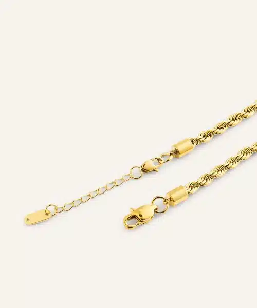 Mockberg Bold Rope Chain Gold Bracelet - Bilde 6