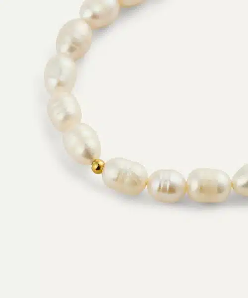 Mockberg Aura Pearl Gold Bracelet - Bilde 5