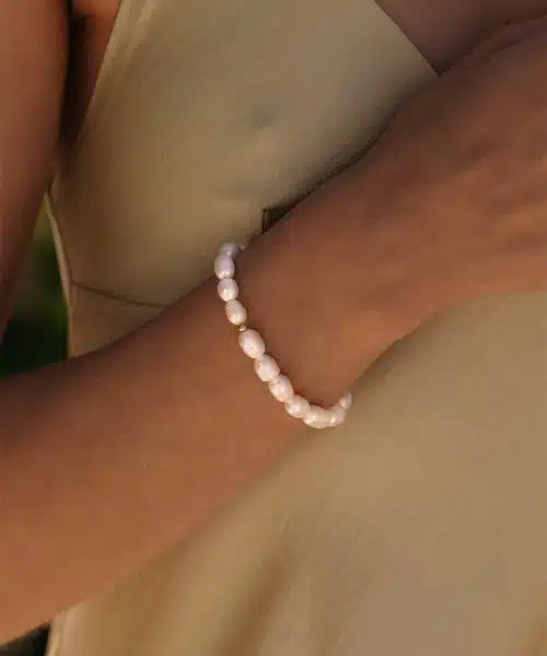 Mockberg Aura Pearl Gold Bracelet - Bilde 6