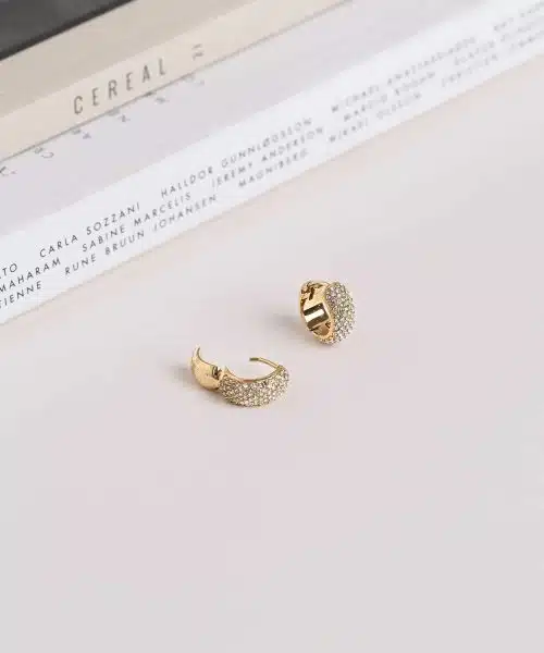 Mockberg Amour Gold Hoops Small - Bilde 4