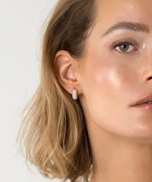 Mockberg Amour Gold Hoops Small - Bilde 5