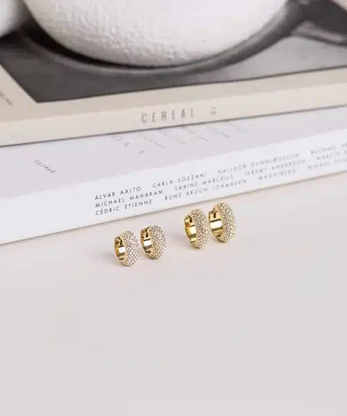 Mockberg Amour Gold Hoops Medium - Bilde 6