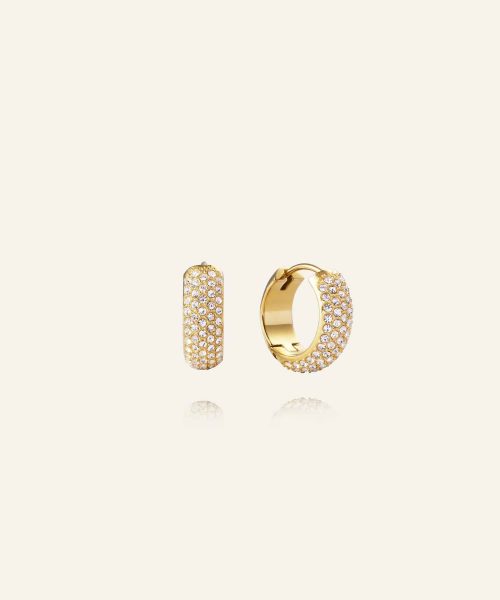 Mockberg Amour Gold Hoops Medium