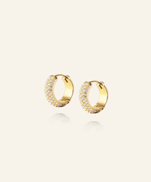 Mockberg Amour Gold Hoops Medium - Bilde 2