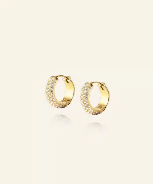 Mockberg Amour Gold Hoops Medium - Bilde 2