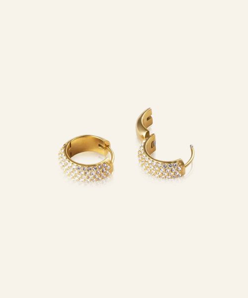Mockberg Amour Gold Hoops Medium - Bilde 3