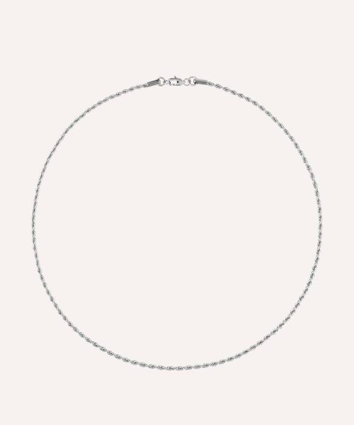 Mockberg Thin Rope Necklace Silver