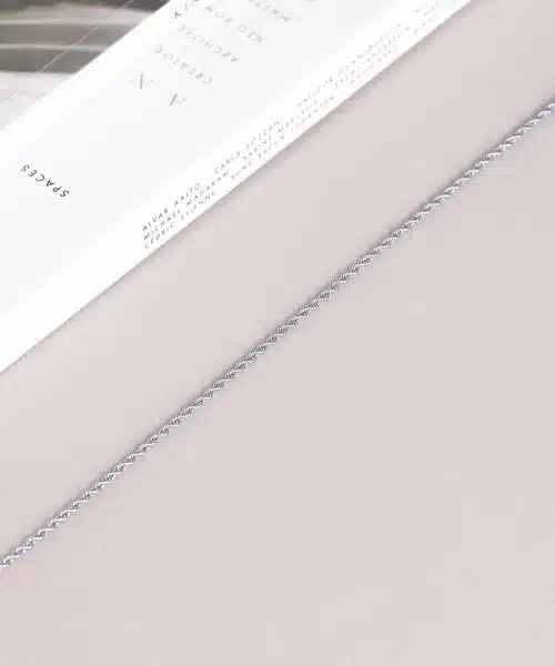 Mockberg Thin Rope Necklace Silver - Bilde 3