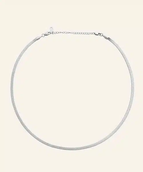 Mockberg Thin Snake Necklace Silver - Bilde 2
