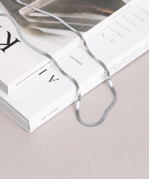 Mockberg Thin Snake Necklace Silver - Bilde 3