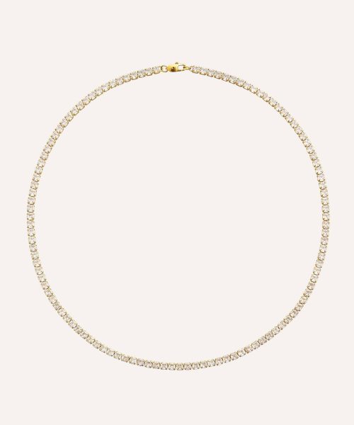 Mockberg Tennis Necklace Gold