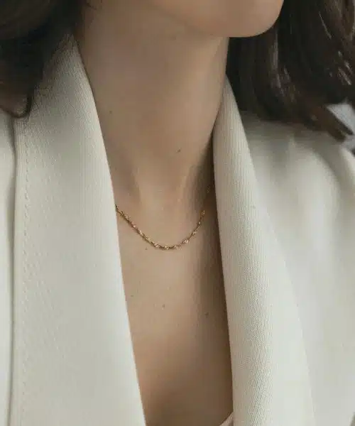 Mockberg Twirl Necklace Gold - Bilde 3