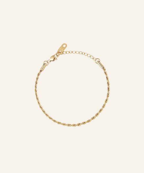 Mockberg Thin Rope Bracelet Gold - Bilde 2