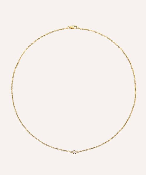 Mockberg Thin diamond necklace 400mm