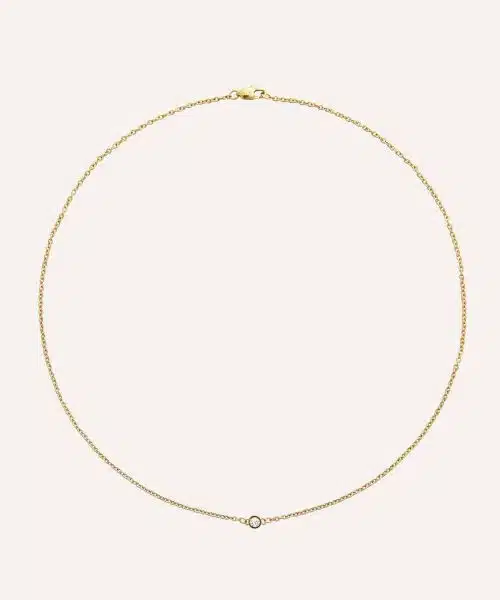 Mockberg Thin diamond necklace 400mm
