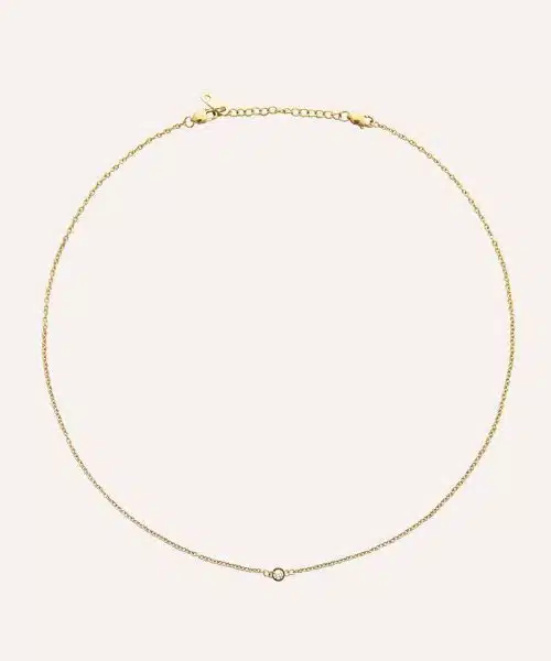 Mockberg Thin diamond necklace 400mm - Bilde 4
