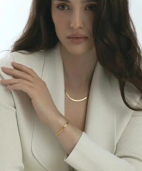 Mockberg Thin Snake Bracelet Gold - Bilde 4