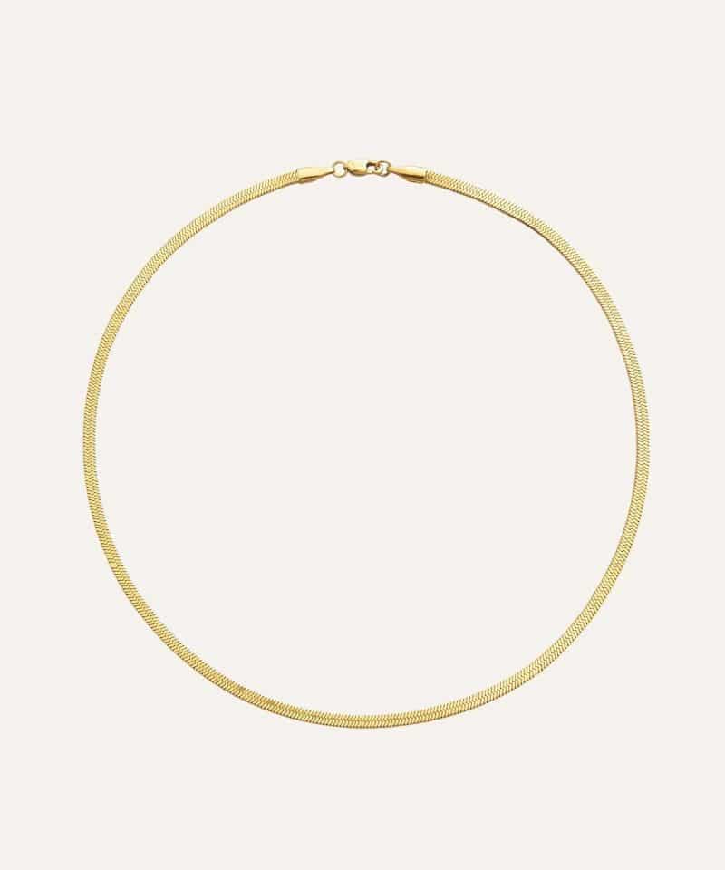 Mockberg Thin Snake Necklace Gold