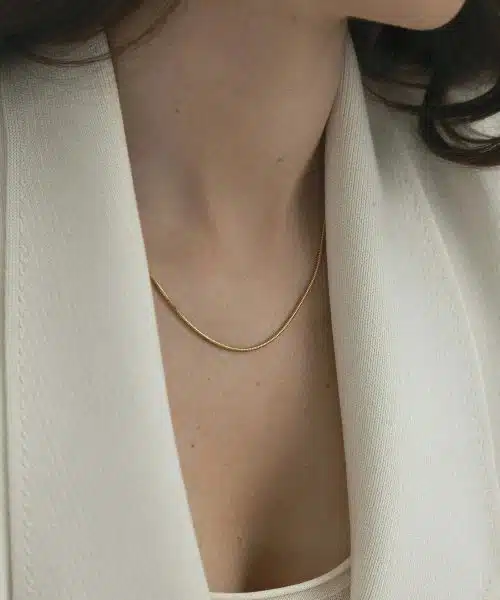 Mockberg Snake Chain Necklace Gold - Bilde 3
