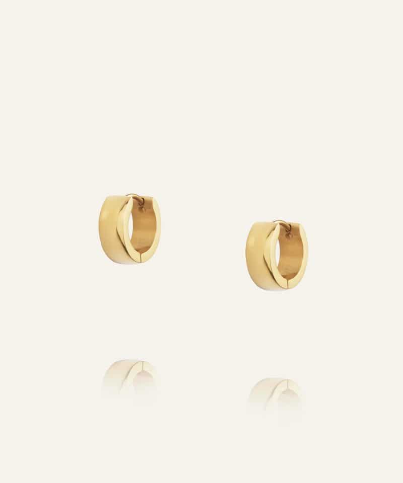 Mockberg Chunky Gold Hoops Small