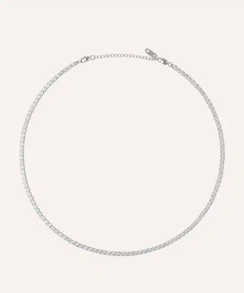 Mockberg Tennis Necklace Silver - Bilde 2