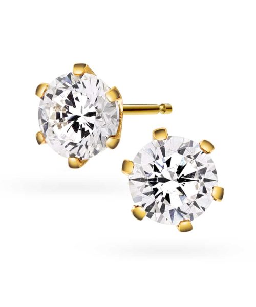 Contessa øredobber i gull LAB diamant 2 ct.