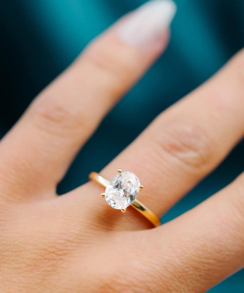 Empress ring i gull LAB diamant 2 ct. - Bilde 3