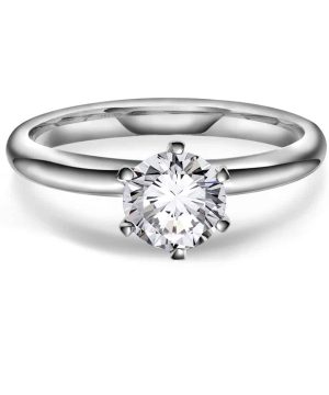 Contessa ring i 585 hvitt gull, LAB diamant 1,00 ct