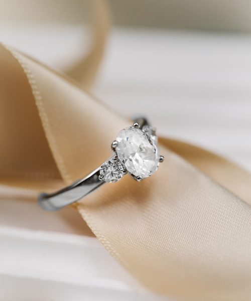 Duchess ring gull LAB diamanter 1,55 ct. - Bilde 3