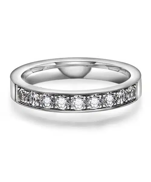 Radiant ring gull LAB diamanter 0,54 ct. - Bilde 2