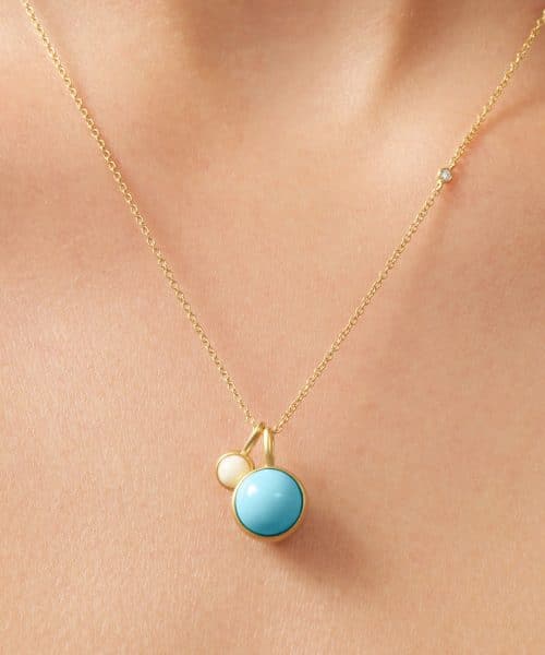 Julie Sandlau Prime Pendant Turquoise Crystal - Bilde 3