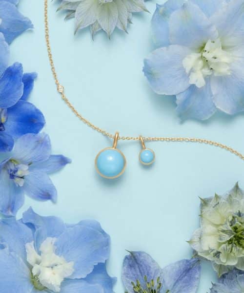 Julie Sandlau Little Prime Pendant Turquoise Crystal - Bilde 3