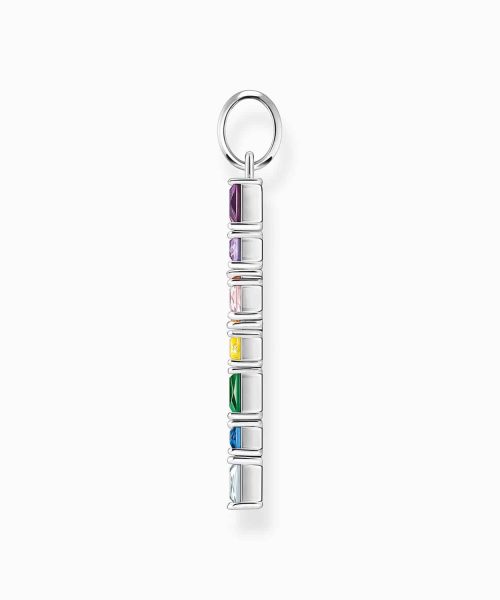 Thomas Sabo Pendant cross with colourful stones silver - Bilde 2