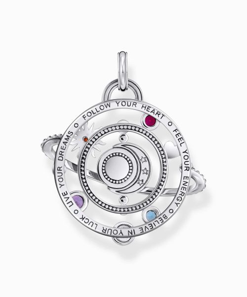 Thomas Sabo Silver pendant in cosmic design with colourful stones - Bilde 2