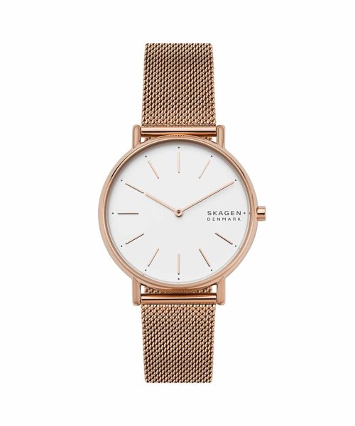 Skagen Signatur Rose-Tone Steel Mesh Watch - SKW2784